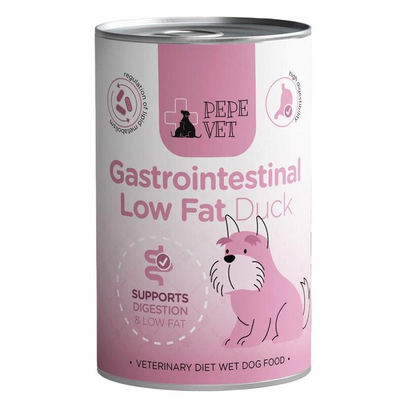 Comida Húmeda Para Perros Paka Zwierzaka Pepe Vet Gastrointestinal Low Fat Duck 400g