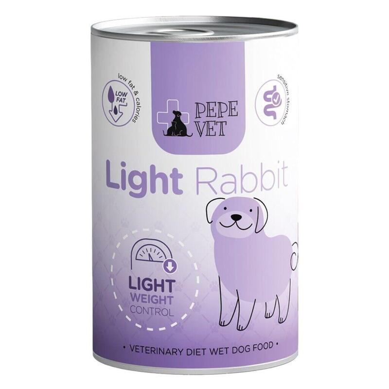 Comida Húmeda Para Perros Paka Zwierzaka Pepe Vet Light Rabbit 400g