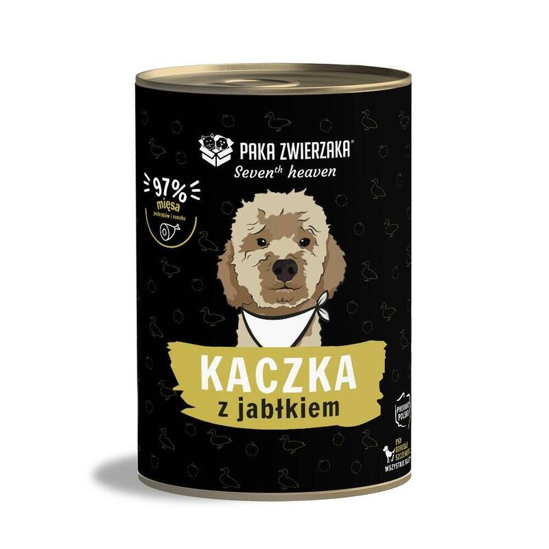 Comida Húmeda Para Perros Paka Zwierzaka Seventh Heaven Duck With Apple 400g