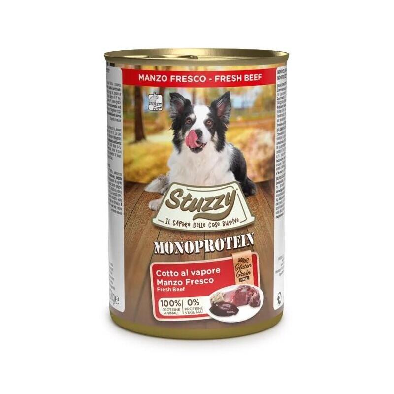 Comida Húmeda Para Perros Stuzzy Monoprotein Beef 400 G