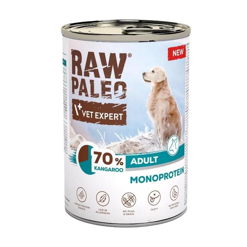 Comida Húmeda Para Perros Vetexpert Raw Paleo Canguro 400g