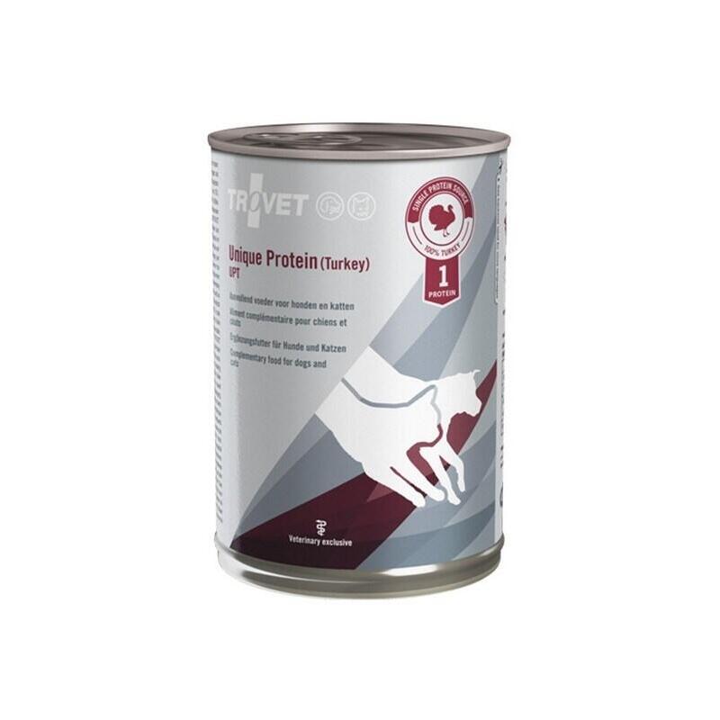 Comida Húmeda Para Perros Y Gatos Trovet Unique Protein Upt With Turkey 400 G