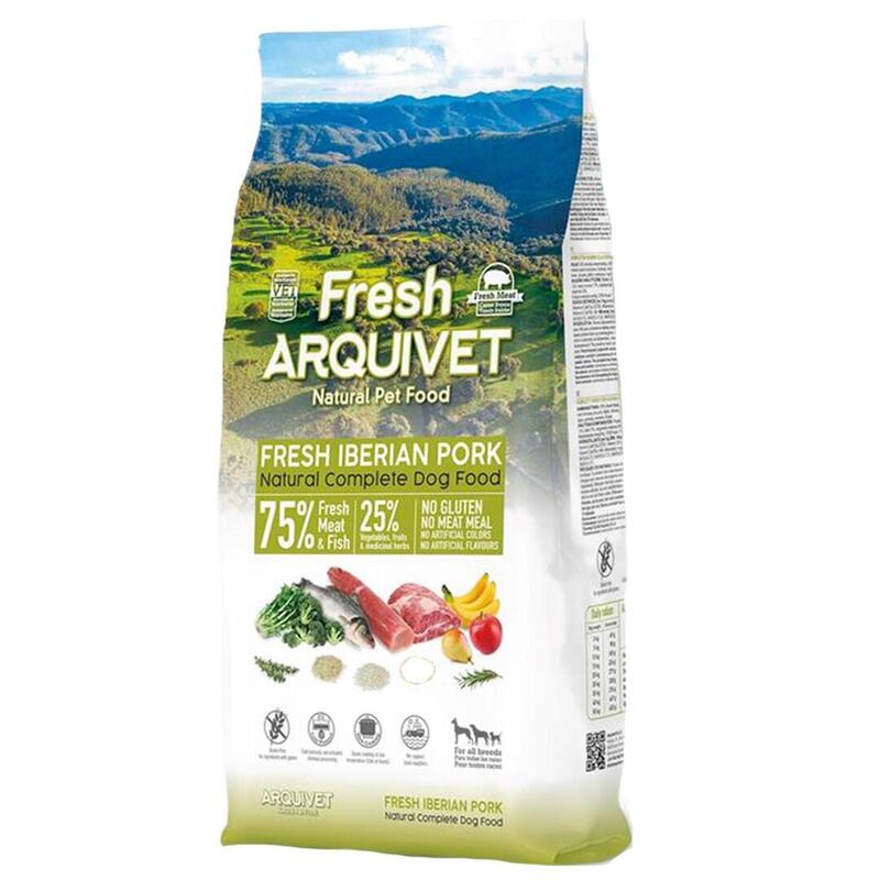 Comida Para Perros Semihúmeda Arquivet Fresh Iberian Pork And Fish 10kg