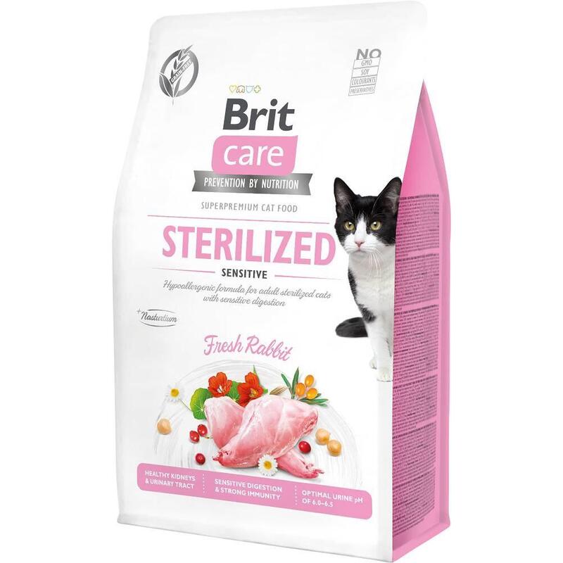 Comida Seca Para Gatos Brit Care Grain-Free Sterilized Sensitive 400 G
