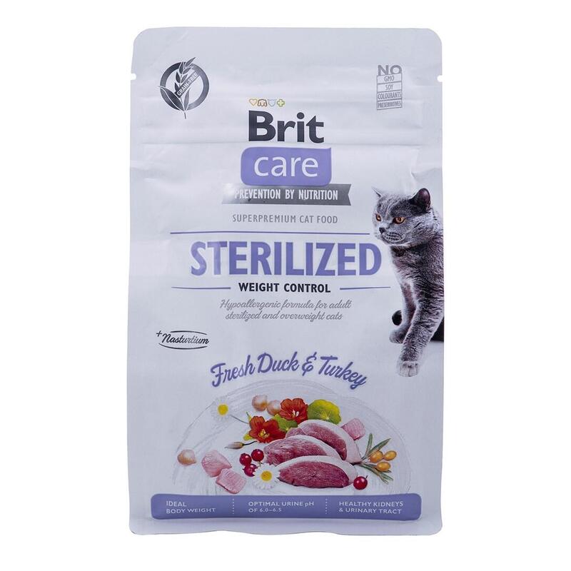Comida Seca Para Gatos Brit Care Grain-Free Sterilized Weight Control 400 G