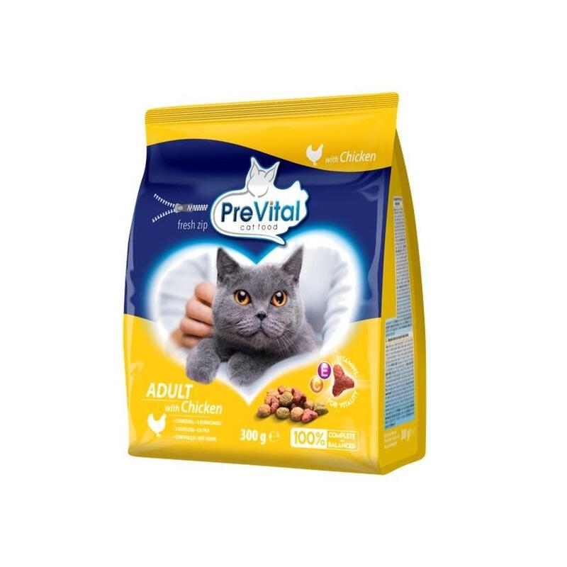 Comida Seca Para Gatos Prevital Adult Chicken 300g