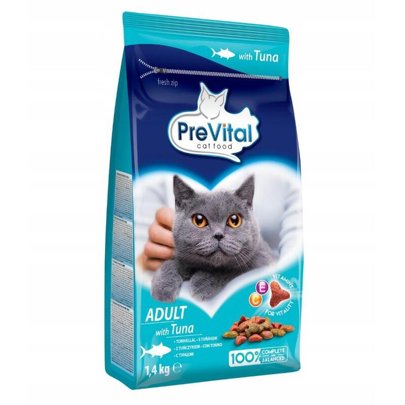 Comida Seca Para Gatos Prevital Adult Tuna 1,4kg