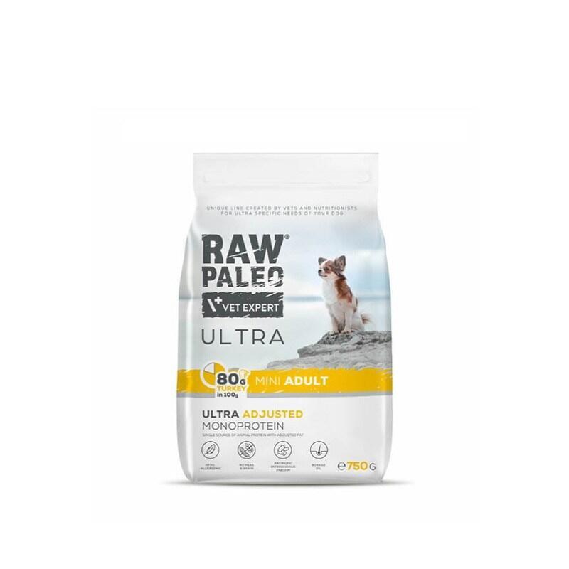 Comida Seca Para Perros Raw Paleo Ultra Mini Adult Pavo 750 G