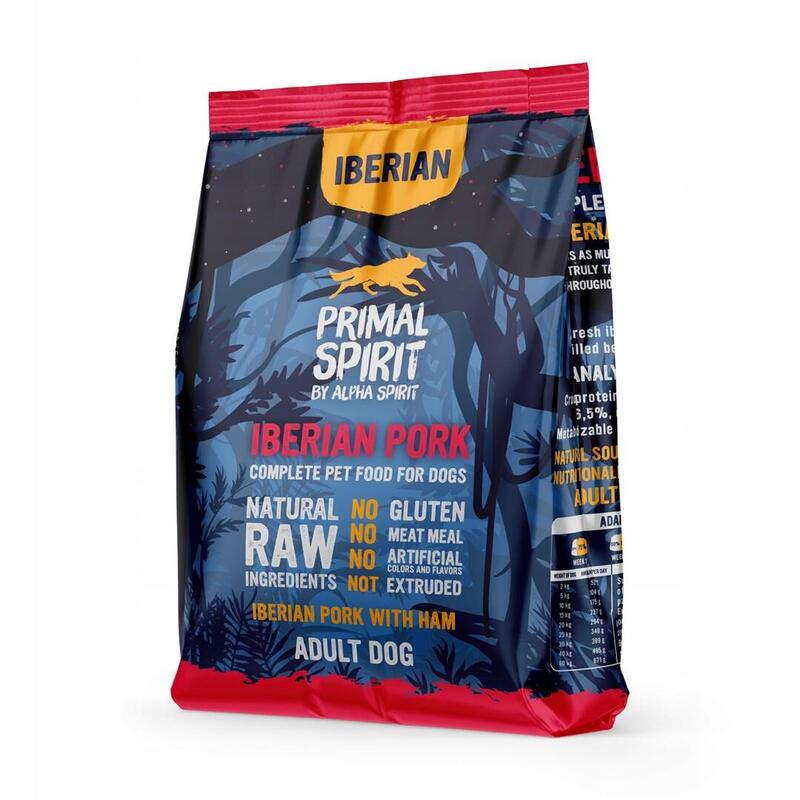 Comida Semihúmeda Para Perros Primal Spirit Iberian 70% Jamón De Cerdo 1 Kg