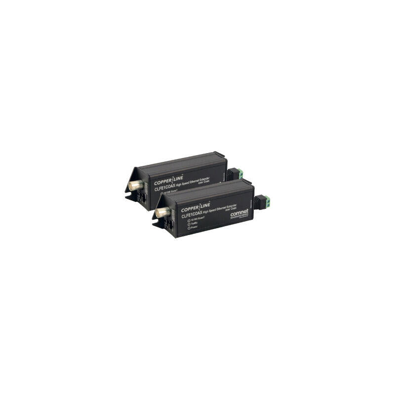 Comnet Ckfe1coax Pack Ethernet-Over-Coax Extender With Pass-Through Poe