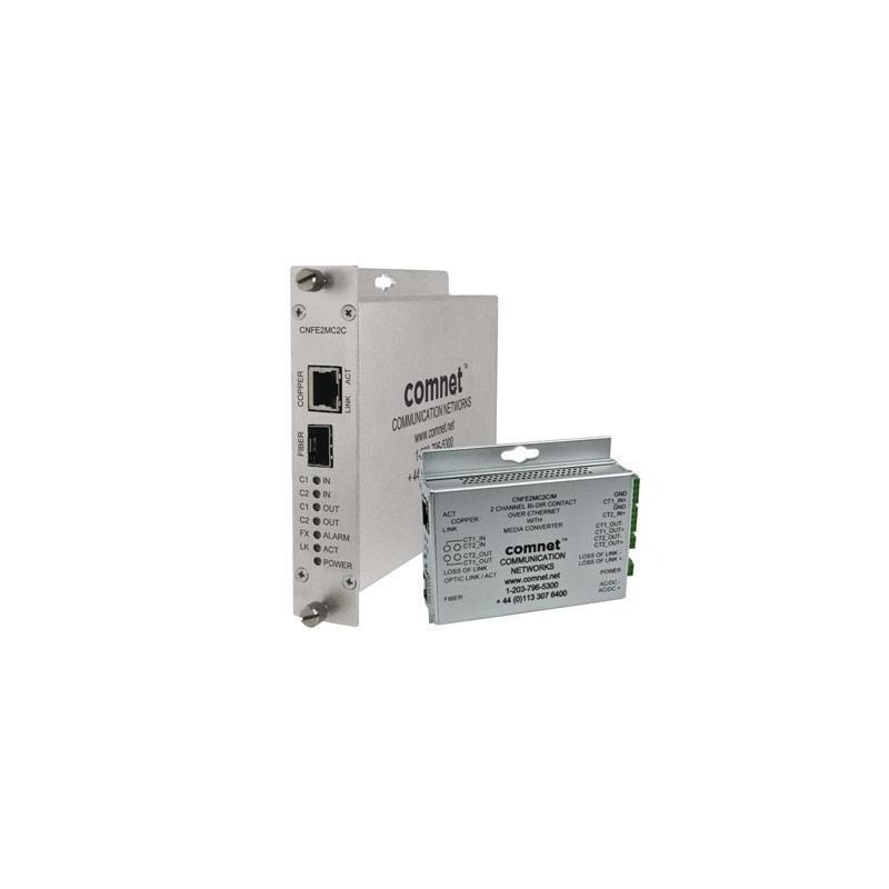 Comnet Cnfe2mc2cm Media Converter, 100 Mb/S , 2 Duplex Contacts, Mini, Sfp Required