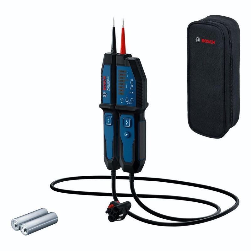 Comprobador De Tensión Bosch Professional Gvt 1000-15 Professional, Dispositivo De Medición Azul/Negro, 2 Pilas, Bolsa 0601077800