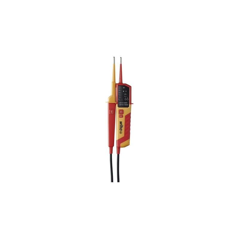 Comprobador De Tensión Y Continuidad Wiha 45216, Dispositivo De Medición Rojo/Amarillo, 12 - 1.000 V Ac 45216