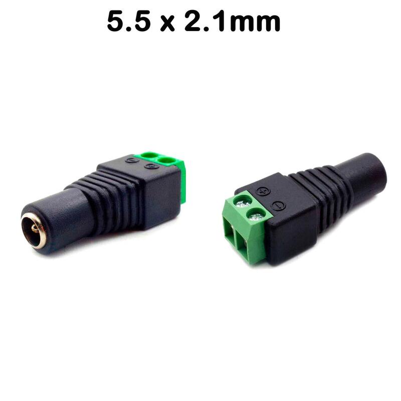 Conector Jack Hembra 5.5mm X 2.1mm Para Cctv Conectores