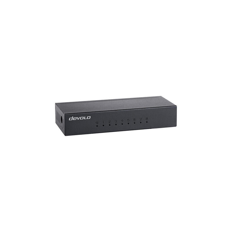 Conmutador Ethernet Devolo 8 Puertos 7234 Negro 4250059672345.0