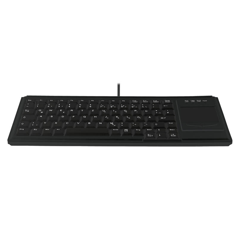 Contour Design Active Key Ak-4400-Gu Teclado Usb Qwertz Alemán Negro