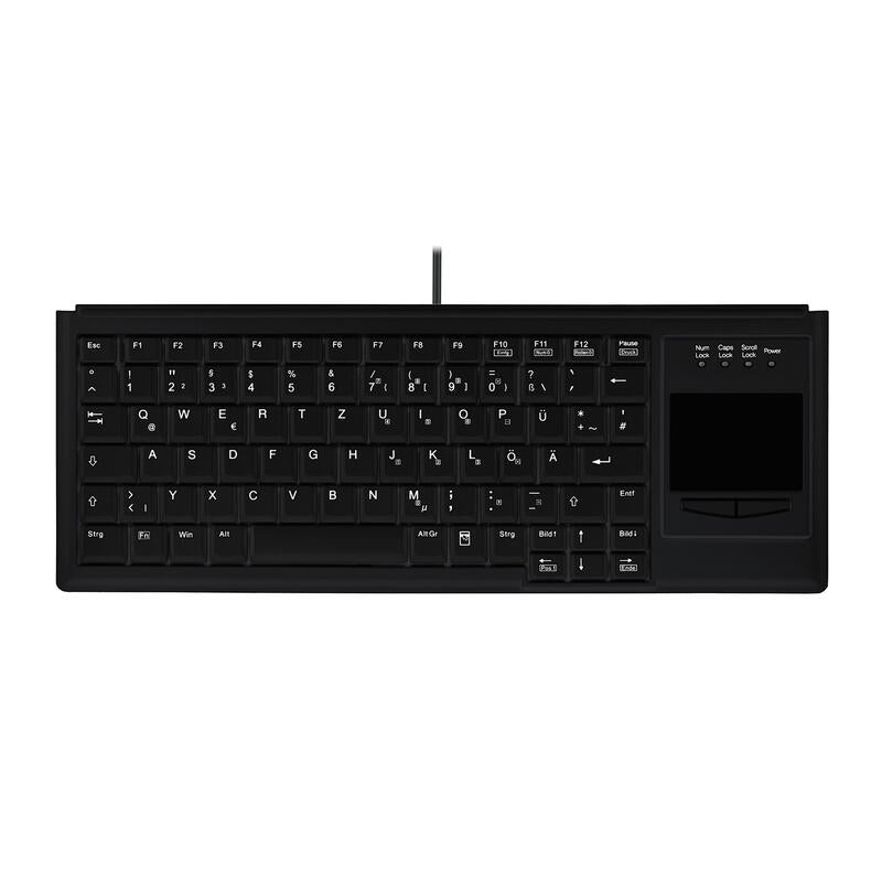 Contour Design Active Key Ak-4400-Gu Teclado Usb Qwertz Alemán Negro