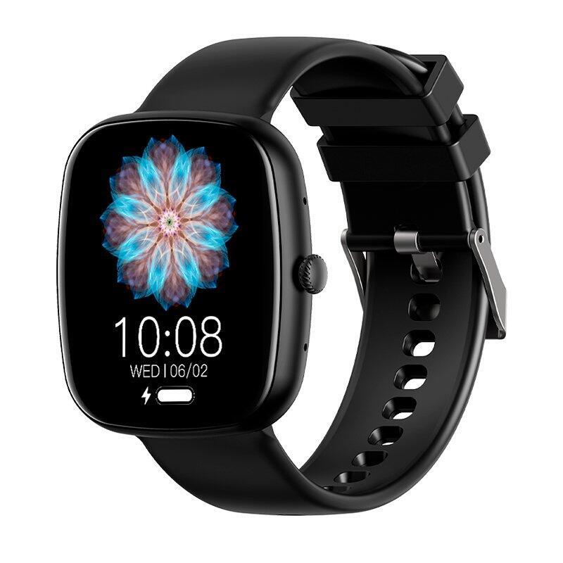 Cool Smartwatch Border Silicona Negro (Llamadas, Salud, Deporte)