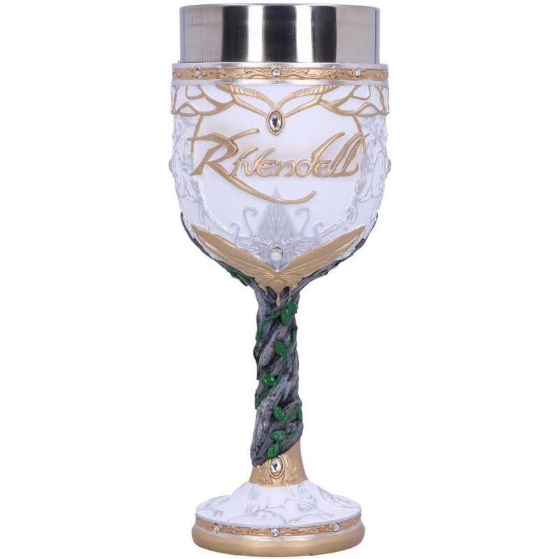 Copa Rivendell De El Señor De Los Anillos Color Blanco, 19,5 Cm