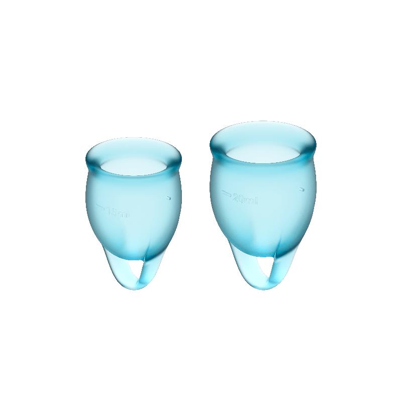 Copas Menstruales Feel Confident Light Blue Pack De 2