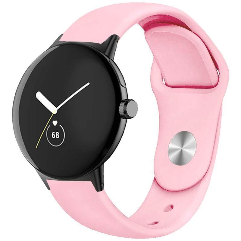 Correa Universal Elegance Silicona 20mm Rosa Para Smartwatch Xiaomi/Amazfit/Samsung/Huawei/Realme/Ticwatch