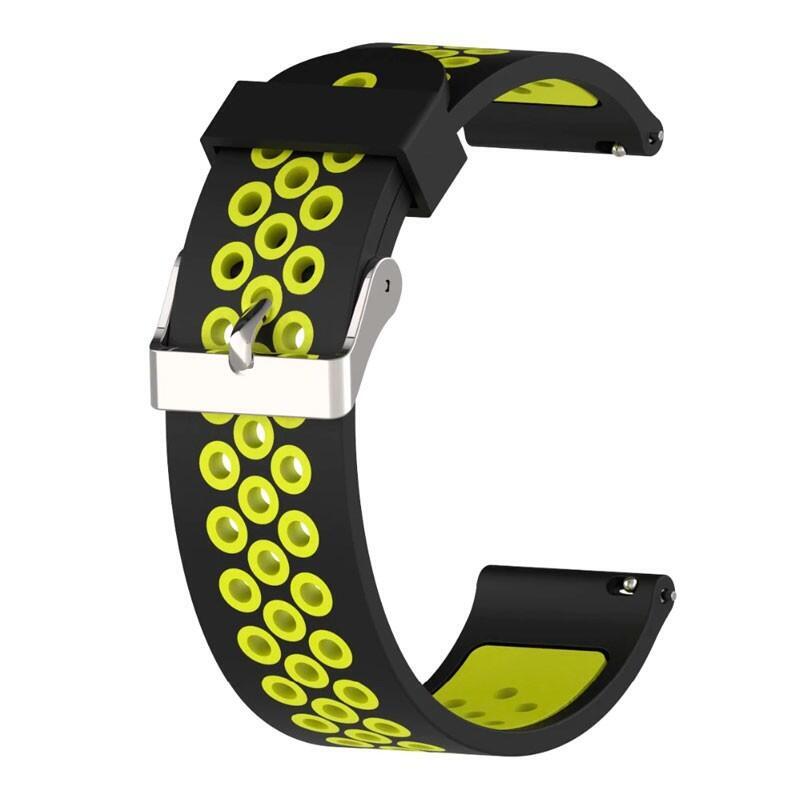 Correa Universal Silicona 20mm Para Smartwatch Xiaomi/Amazfit/Samsung/Huawei/Realme/Ticwatch (Verde)