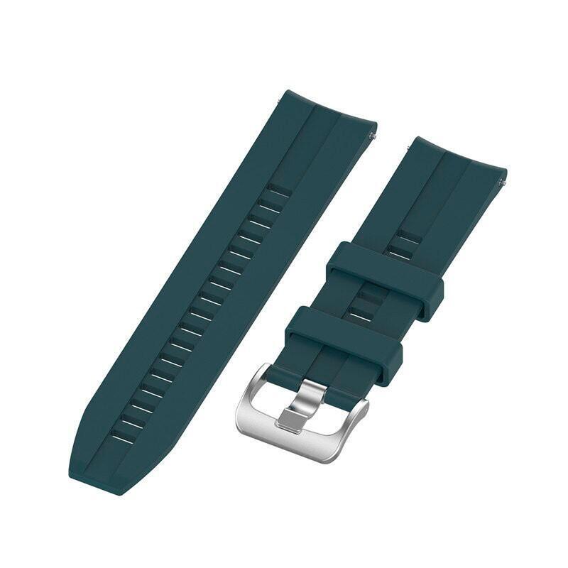 Correa Universal Silicone Rut 20mm Para Smartwatch Xiaomi/Amazfit/Samsung/Huawei/Realme/Ticwatch (Verde)