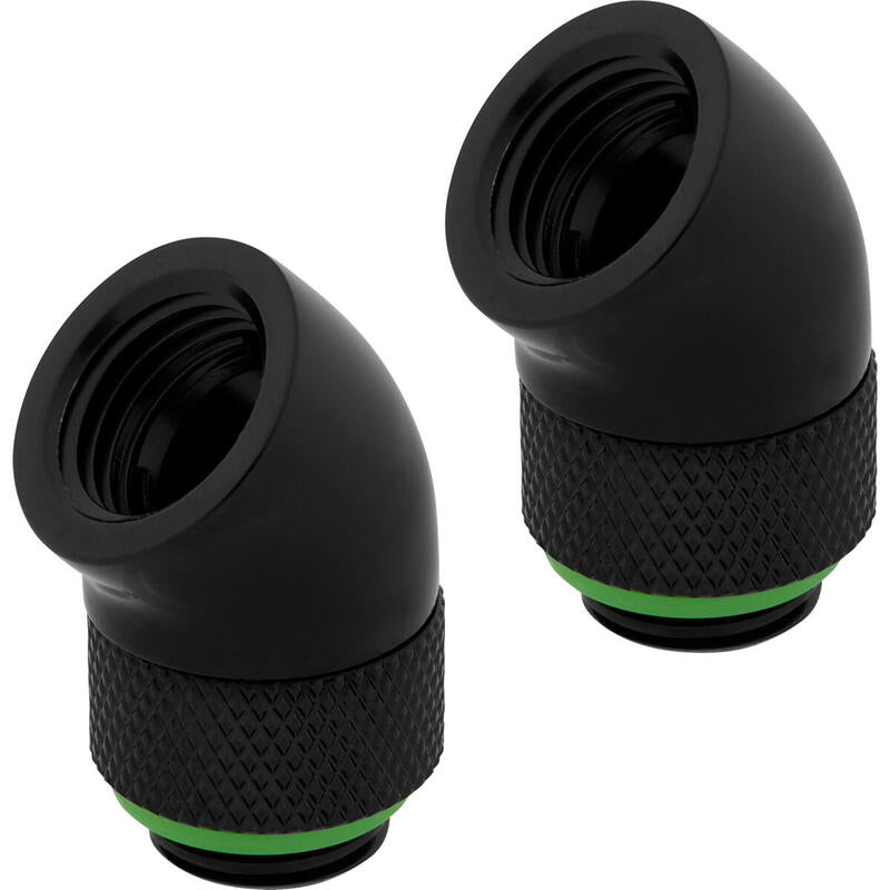 Corsair Hydro X Series 45° Rotary Pack 2 Adaptadores Negro