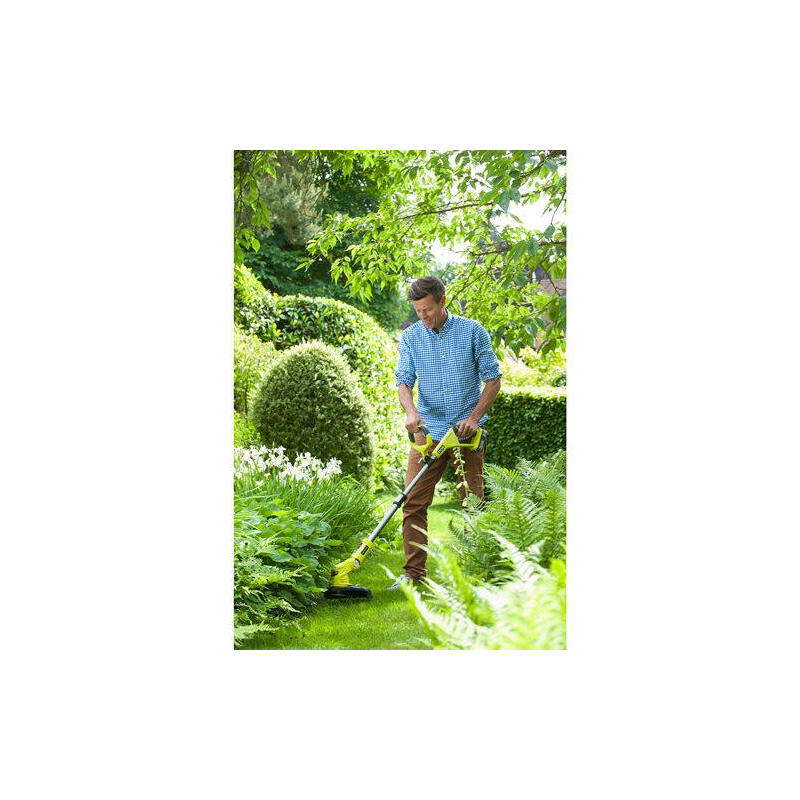 Cortabordes Inalámbrico Ryobi One+ Rlt183225f, 18 Voltios (Verde/Negro, Batería De Iones De Litio De 2,5 Ah)