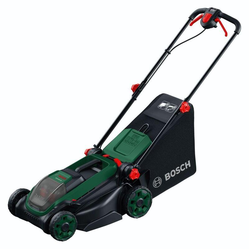 Cortacespe Bosch Powertools Inalámbrica Rojoak18v2-38, 36 Voltios (2x18v) (Verde/Negro, 2x Batería De Iones De Litio 4.0ah, Power For All Alliance) 06008b9m00