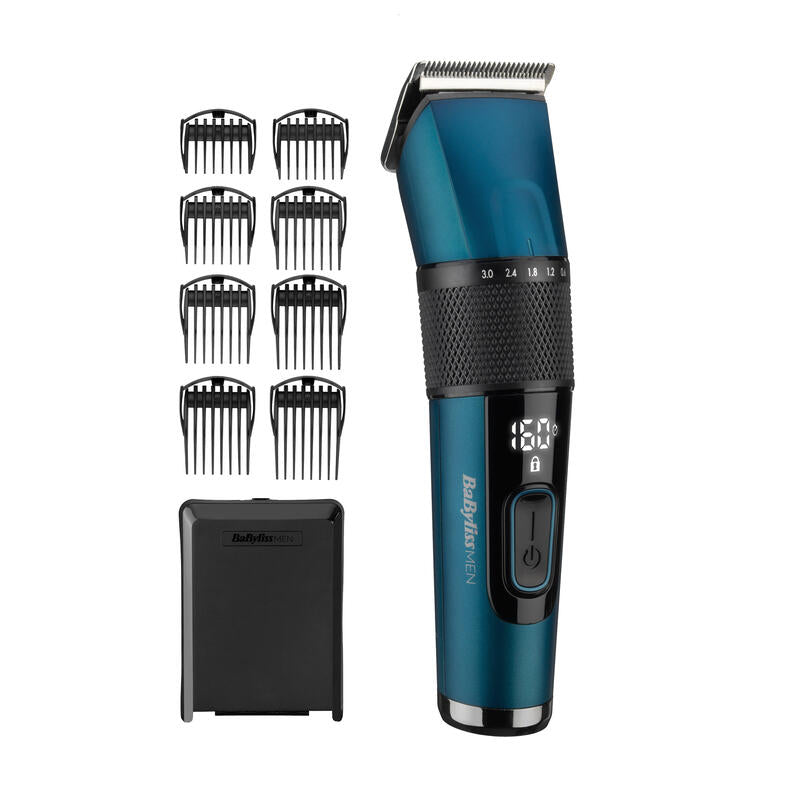 Cortapelo Babyliss Japanese Steel Digital Hair Clipper Negro, Verde Azulado 45 Ión De Litio