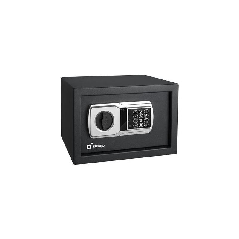 Cromad Caja Fuerte Electronica - Alto Nivel De Seguridad - De 3 A 8 Digitos - Bisagras Ocultas - Incluye Llave De