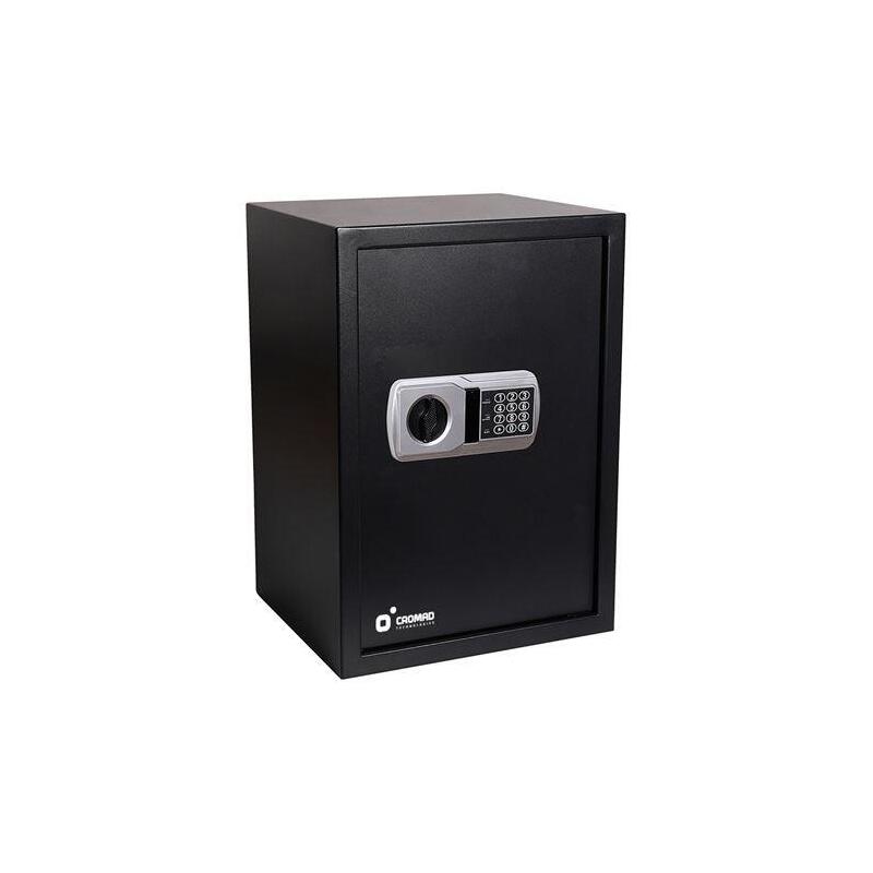 Cromad Caja Fuerte Electronica - Alto Nivel De Seguridad - De 3 A 8 Digitos - Bisagras Ocultas - Incluye Llave De