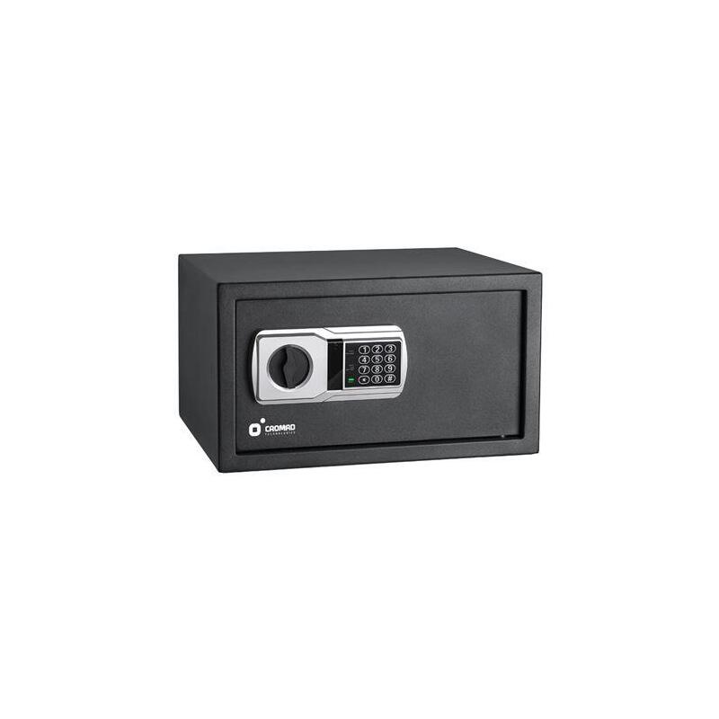 Cromad Caja Fuerte Electronica - Alto Nivel De Seguridad - De 3 A 8 Digitos - Bisagras Ocultas - Incluye Llave De