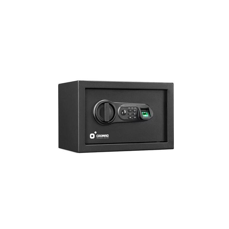 Cromad Caja Fuerte Electronica - Alto Nivel De Seguridad - De 4 A 8 Digitos - Huella Dactilar - Bisagras Ocultas -