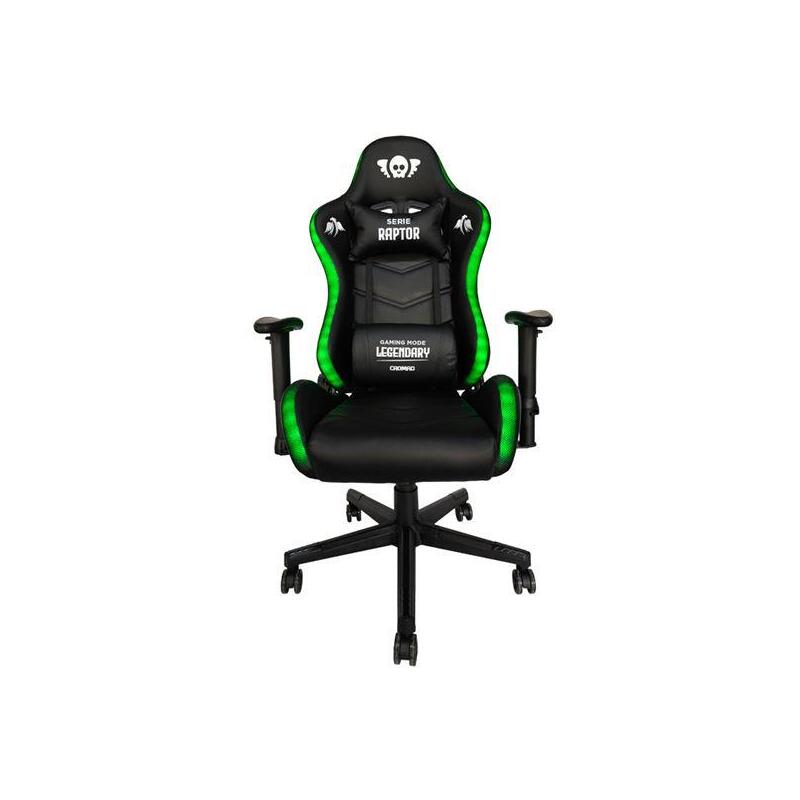 Cromad Serie Raptor Legendary Silla Gaming - Altura Regulable Con Piston De Gas Clase 2 - Reclinable Hasta 180⺠-
