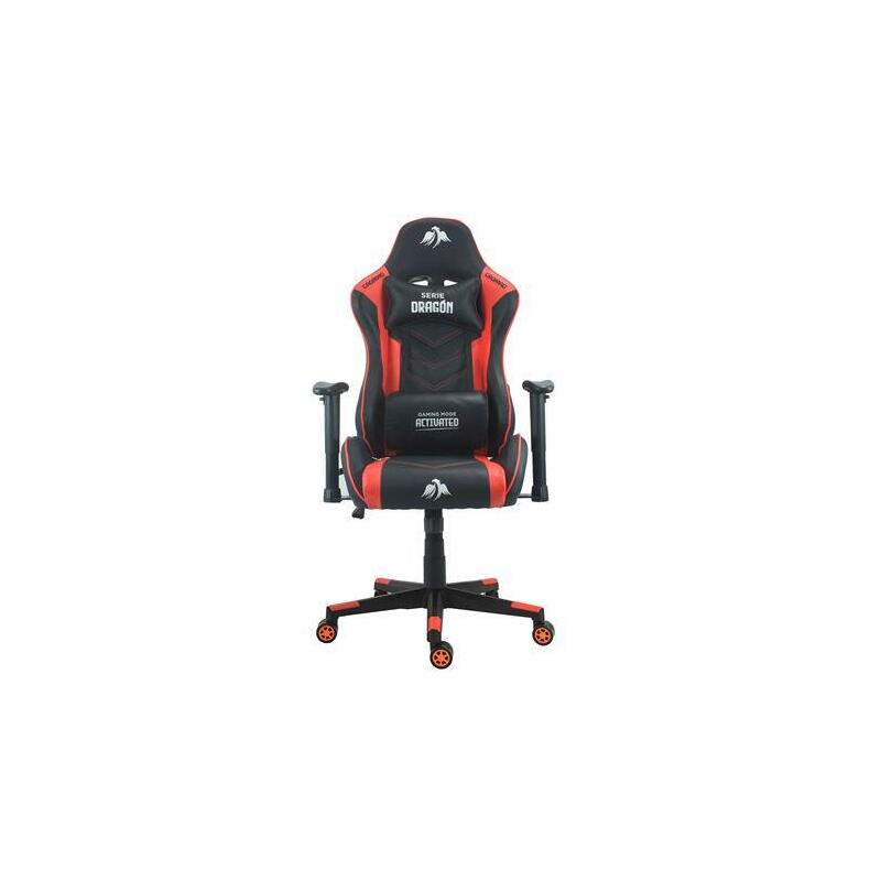 Cromad Silla Gaming Premium - Base De 350mm - Piston De Gas Clase 2 - Altura Regulable - Ruedas De Nailon De 60mm -