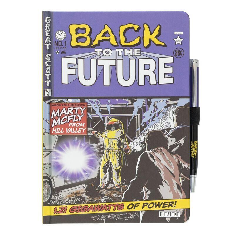Cuaderno A5 Premium + Boligrafo Regreso Al Futuro