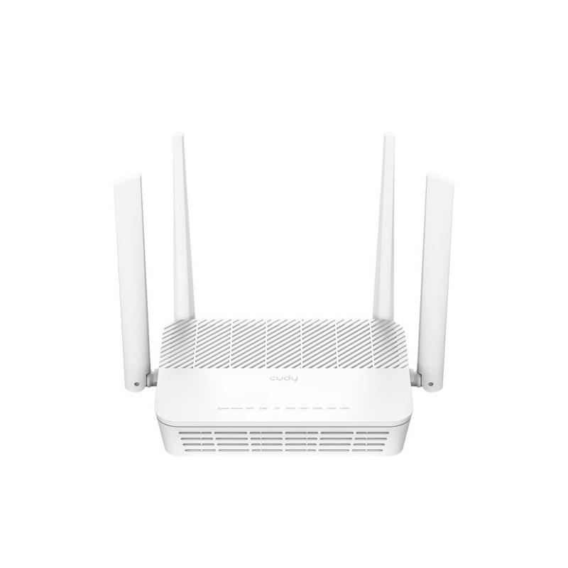 Cudy Router Poe Wifi 6 2.5g Mesh Dual Band Ax3000 - Velocidad Hasta 1000mbps - 4 Puertos - 4 Antenas Fijas De 5dbi -