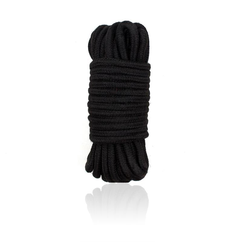 Cuerda Bondage De Algodón 10 Metros Negro