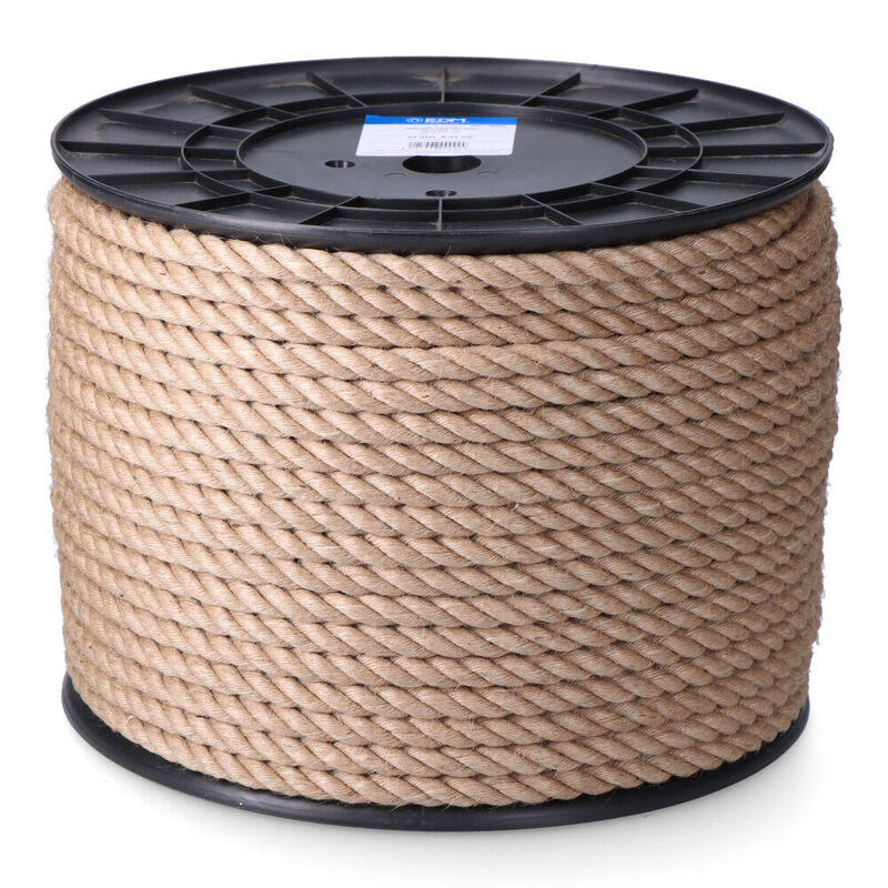Cuerda Yute 3 Cabos Natural 8 Mm X 200 M