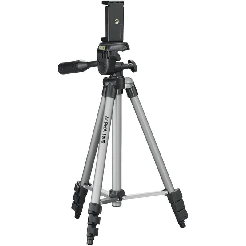 Cullmann - 52102 - Trípode Movil Alpha 1000 Con Soporte Para Smartphone