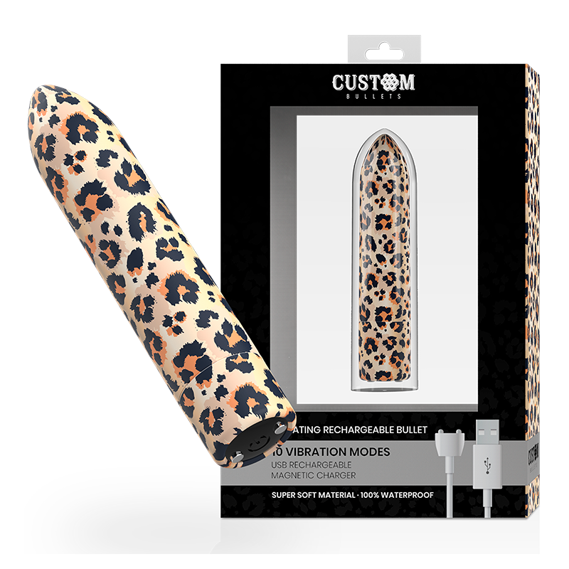 Custom Bullets - Bala Recargable Leopard 10 Intensidades