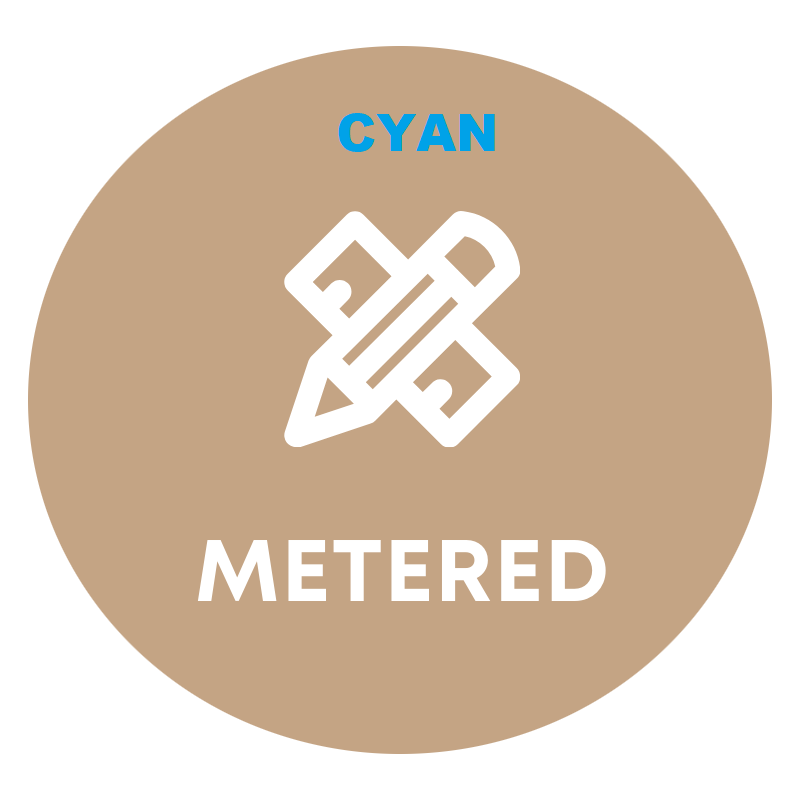Cyan Compatible Metered Color 550,560,570,C60,C70,7965-737k/34k