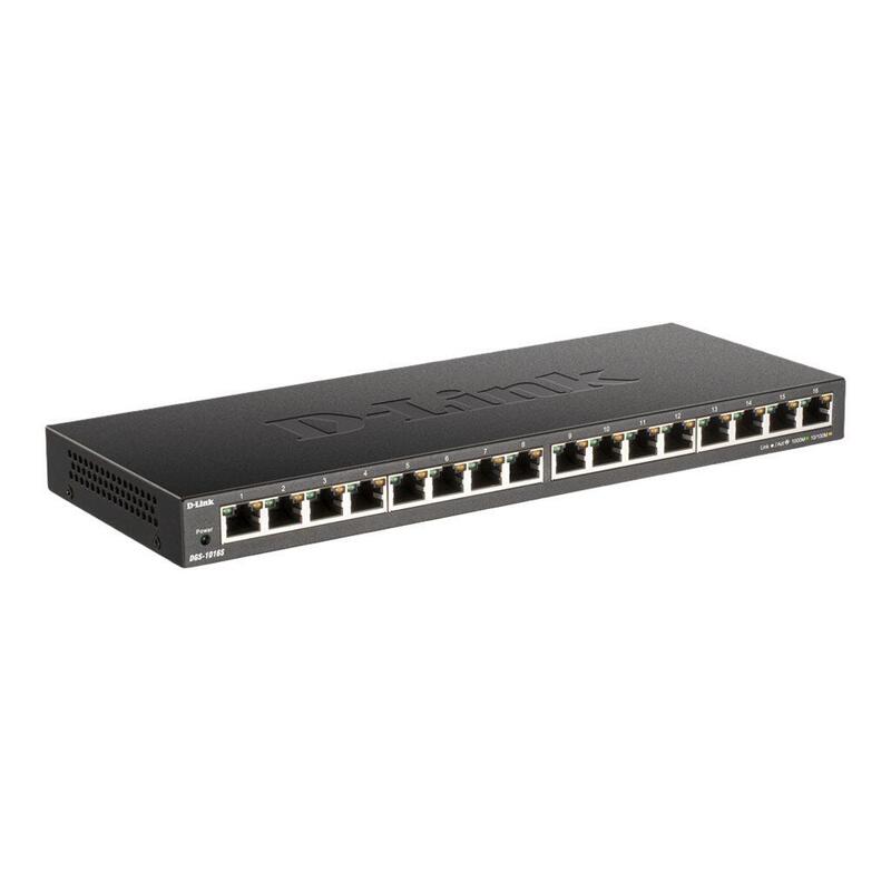 D-Link Dgs-1016s / E Switch 16 Puertos 10/100 / 1000mbps No Administrado