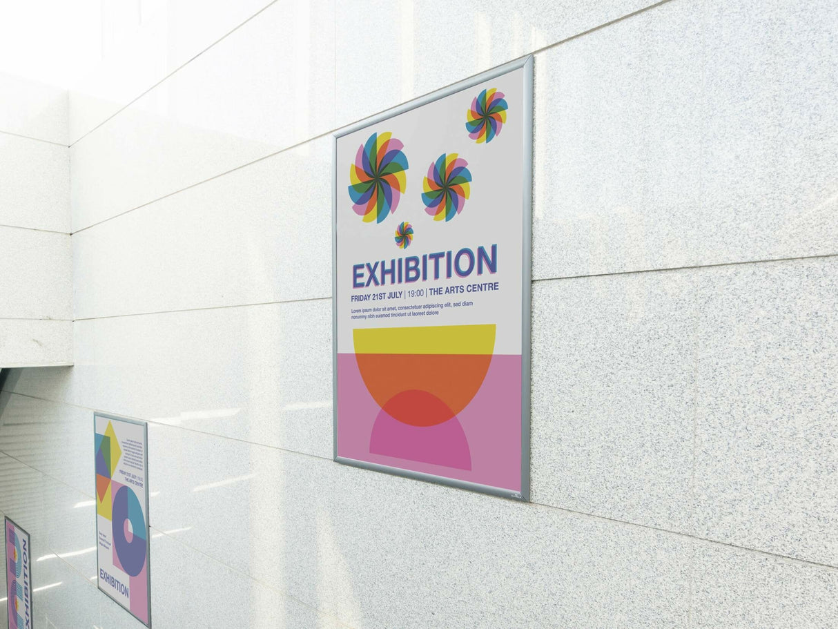 Durable 500823 Marco Para Pared 450 X 625 Mm Rectángulo Plata Aluminio