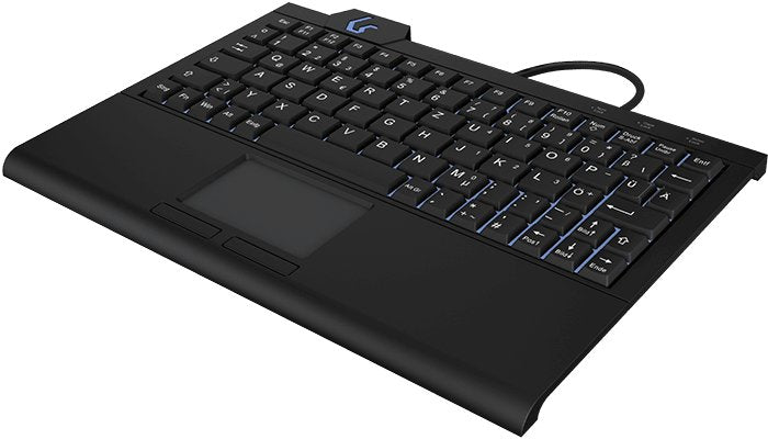 Keysonic Super-Mini-Tas Touchpad,B-Light,Bk, Ksk-3210elu(De)