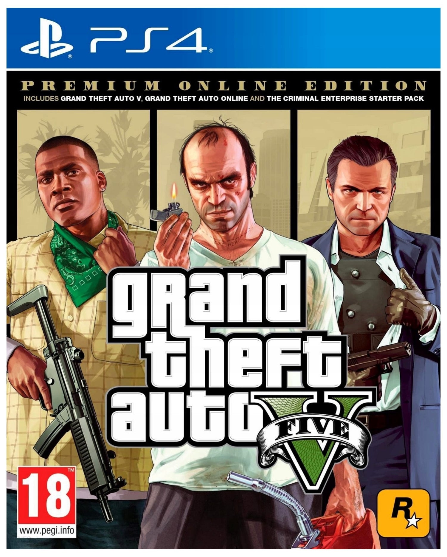 Juego Grand Theft Auto V Premium Edition Playstation 4
