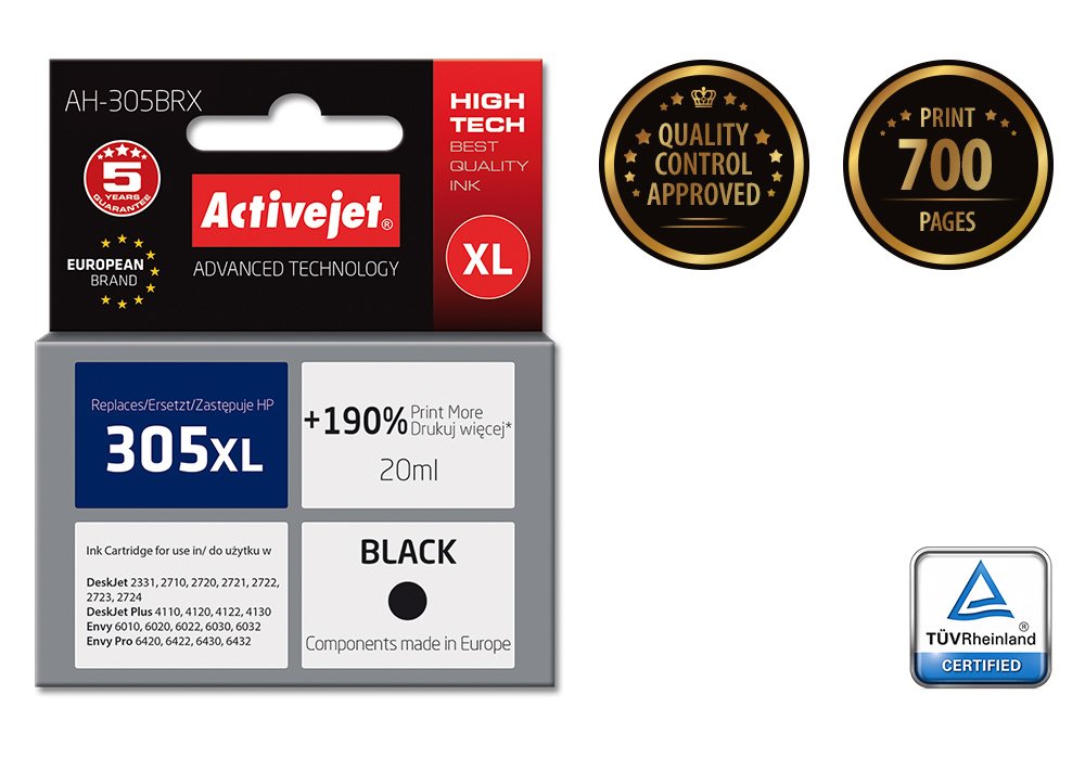 EAN 5901443116479 - Activejet AH-305BRX cartucho de tinta 1 pieza(s) Compatible Alto rendimiento (XL) Negro imagen 2