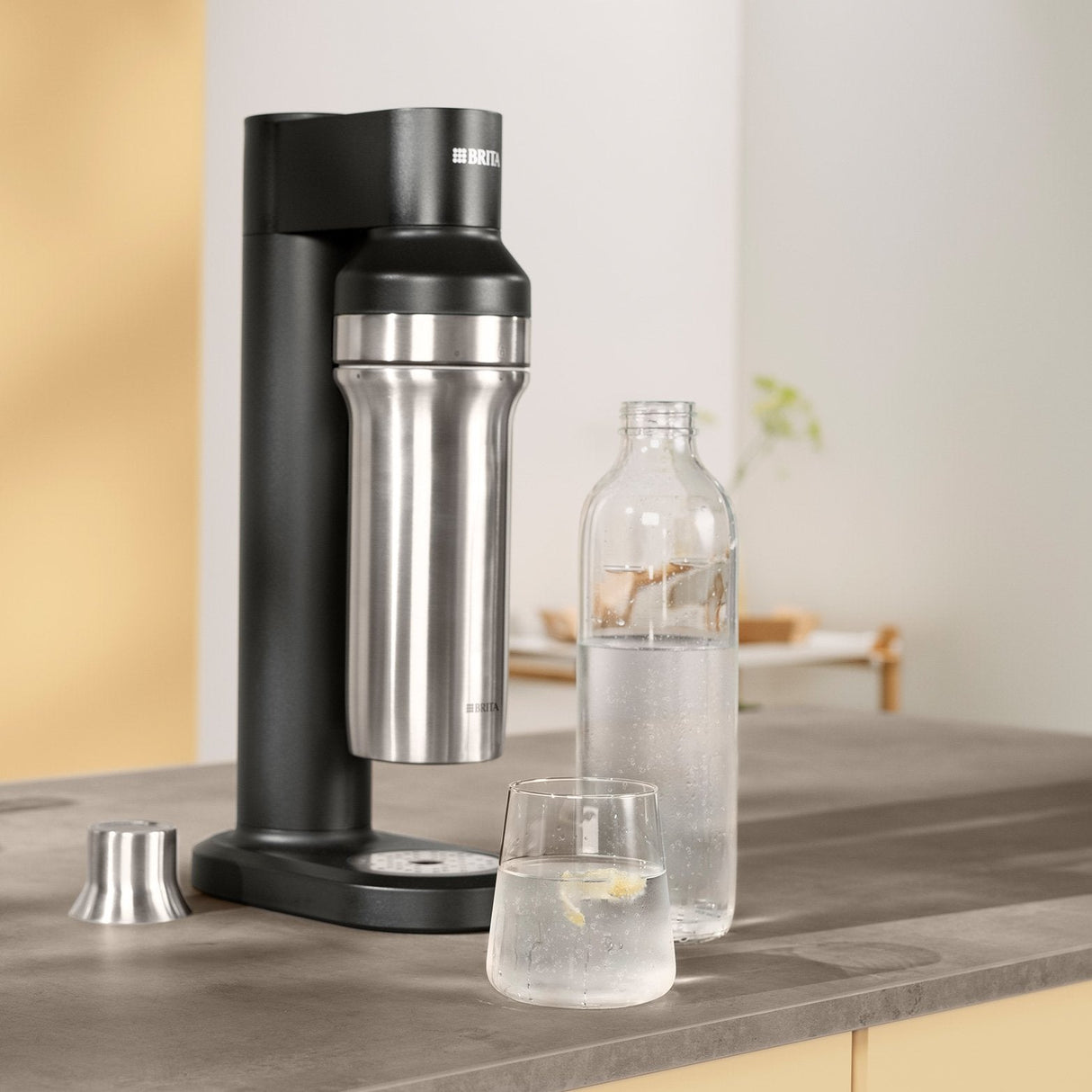 Brita Sodatrio Glass Bottle Pack 2